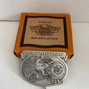 Harley Davidson RARE Hill Climb pewter Belt buckle 1930